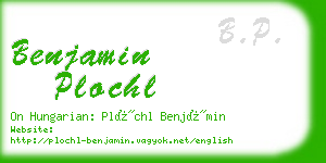 benjamin plochl business card